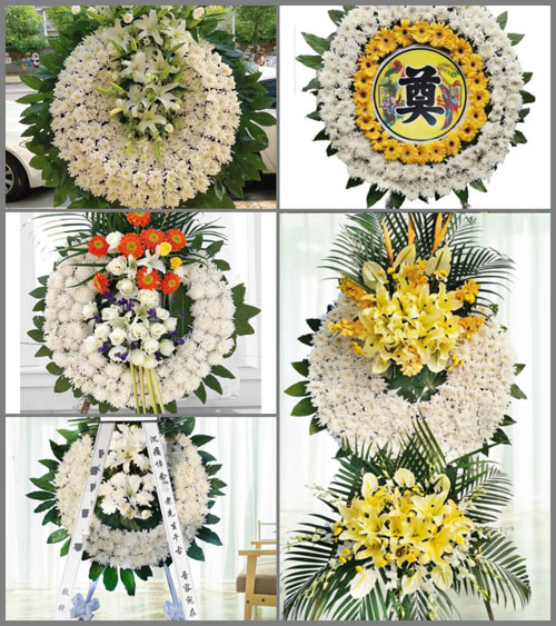 山东莱芜莱城区牛泉镇将山后村花圈速递